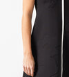 Neoprene Flower Dress in Black
