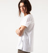 Pleat Back Blouse in White