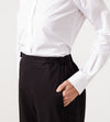 Wide Cropped Trouser in Black