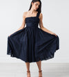 One Shoulder Dress in Navy