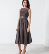 Voile Dress in Grey Pearl