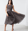 Voile Dress in Grey Pearl