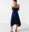 Ruched Party Dress in Navy