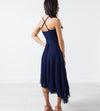 Ruched Party Dress in Navy