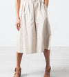 Eulera Leather Skirt in Cream
