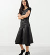 Leather Drop Crotch Pants