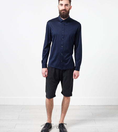 Scotland Button-Up in Navy