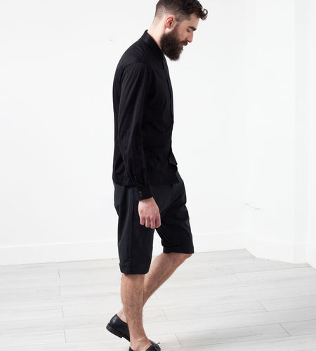 Scotland Button-Up in Black