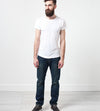 Comfort Tee in White Linen