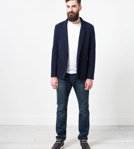 Cotton Jacket in Navy