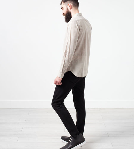 Patterned Button Up in Beige