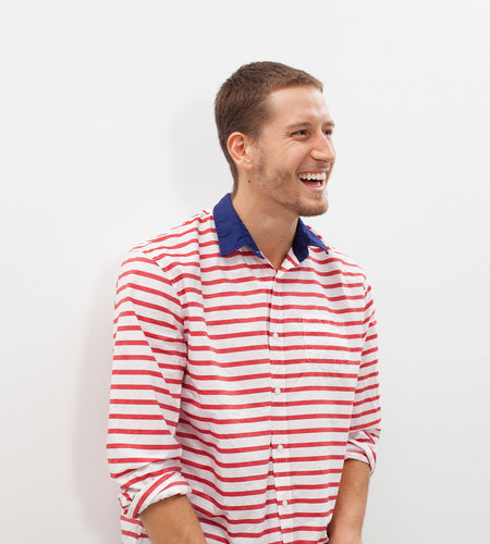 Luke Shirt in Red Stripe