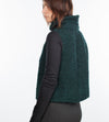 Boucle Turtle Neck in Green/Black