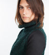 Boucle Turtle Neck in Green/Black