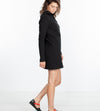 Fleece Jersey Dress in Black