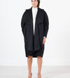 Shahmeena Cocoon Coat in Black
