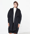 Shahmeena Cocoon Coat in Black
