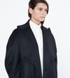 Shahmeena Cocoon Coat in Black