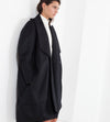 Shahmeena Cocoon Coat in Black