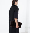 Ostrich Plume Dress in Black