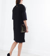 Ostrich Plume Dress in Black