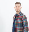 Riccardo Button-Up in Plaid Multi