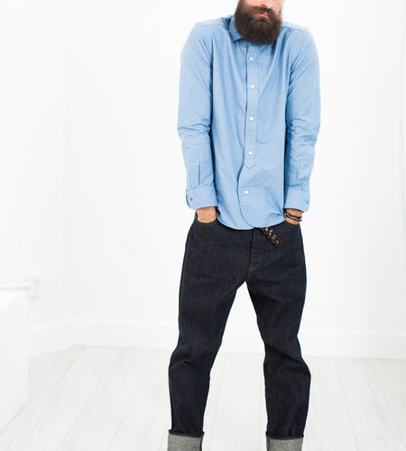 British Officer's Shirt in Sky Blue