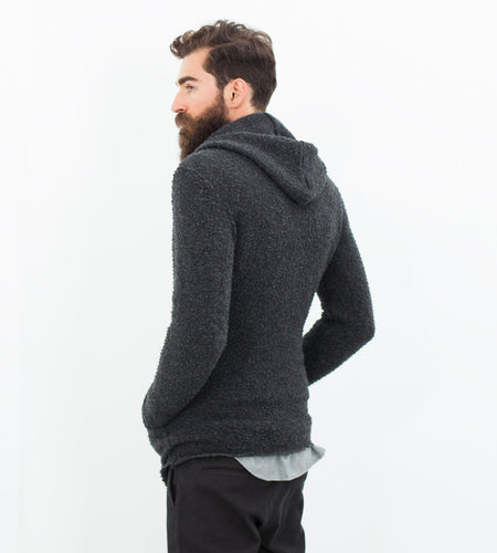 Pill Zip Sweater in Anthracite