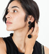 Drop Cluster Earring in Black