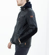 Prince Leather Field Jacket in Meteor