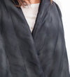 Quilted Mesh Waistcoat in Black/White