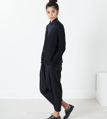 Square Cardigan in Black