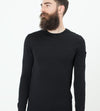 Button Shoulder Pullover in Black