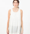 Babydoll Tank in White