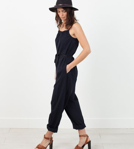Sleeveless Jumpsuit in Navy