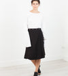 Wrap Snap Skirt in Black