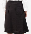 Wrap Snap Skirt in Black