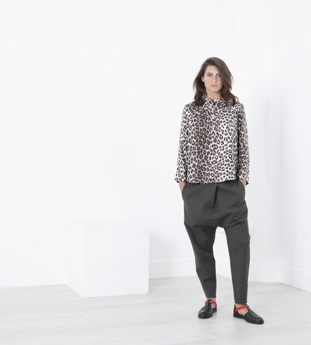 Madame L Blouse in Leopard