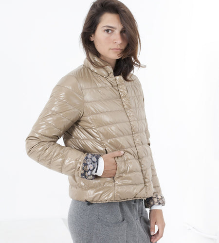 Deione Coat in Graphite Floral