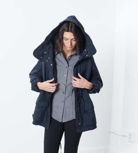 Marquee Coat in Steel