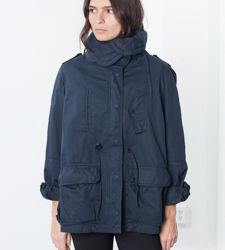 Marquee Coat in Steel