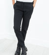 Side Zip Slim Pant in Black