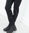 Side Zip Slim Pant in Black