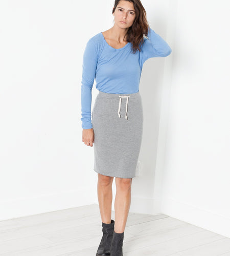 Tencel Jersey Mini in Heather Grey