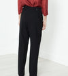 Pleated Waistband Trouser in Black