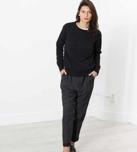 Loopwheeler Sweatshirt in Black