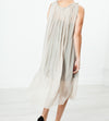 Chiffon Cape Back Dress in Sand