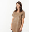 Leather Front Tunic