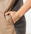 Leather Front Tunic