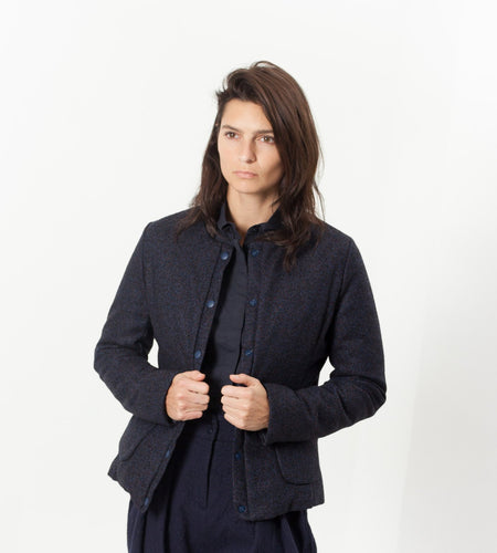 Camelia Reversible Jacket in Navy/Blue